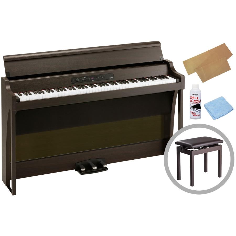 (長期欠品/納期別途ご案内)KORG コルグ / G1B AIR BROWN (ブラウン)(高低自在椅子セット)(お手入れセットプレゼント)電子ピアノ