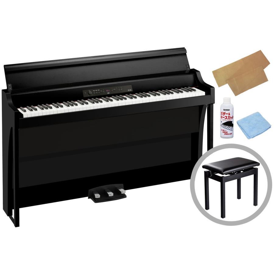 (長期欠品/納期別途ご案内)KORG コルグ / G1B AIR BLACK (ブラック)(高低自在椅子セット)(お手入れセットプレゼント)電子ピアノ