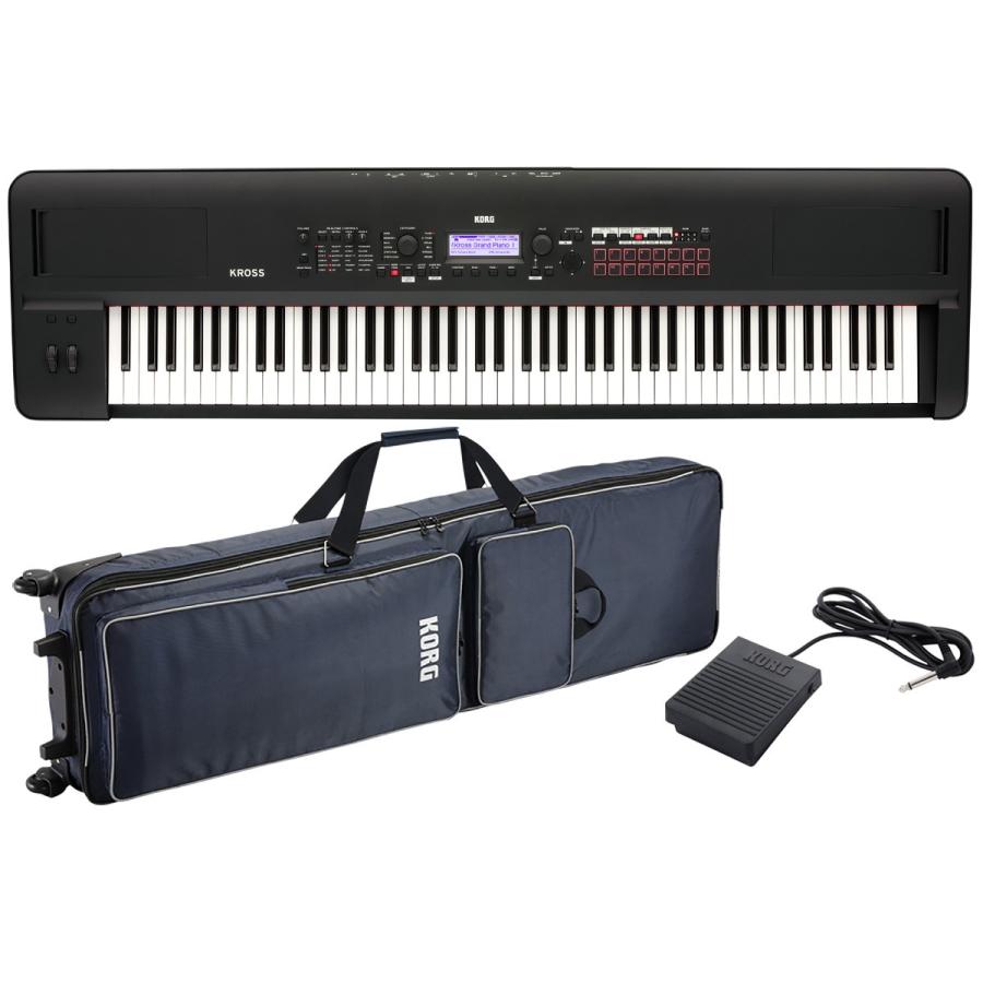 KORG / KROSS2-88 MB (スーパー・マット・ブラック)(純正ケースセット)88鍵盤 シンセサイザー