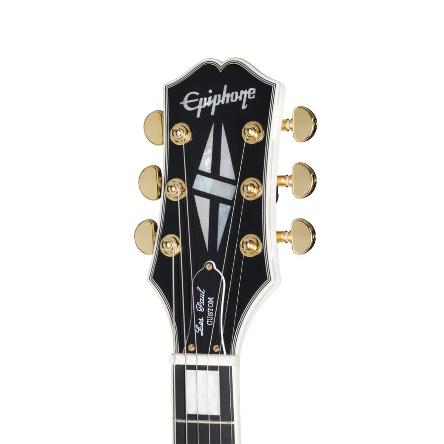 / Inspired by Gibson Les Paul Custom Alpine White エピフォン レス 【BigsbyBroadTron】 ポール カスタム(YRK)