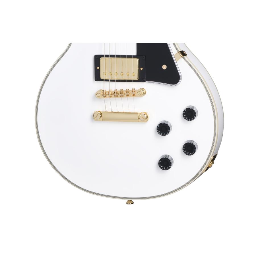 / Inspired by Gibson Les Paul Custom Alpine White エピフォン レス 【BigsbyBroadTron】 ポール カスタム(YRK)