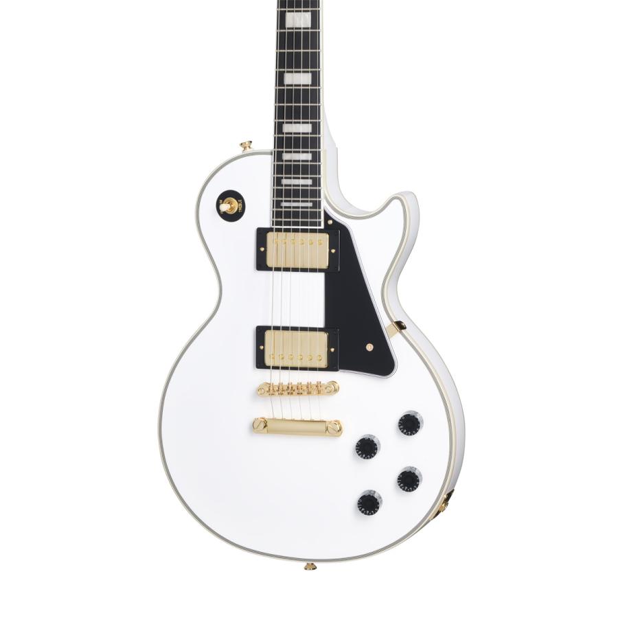/ Inspired by Gibson Les Paul Custom Alpine White エピフォン レス 【BigsbyBroadTron】 ポール カスタム(YRK)