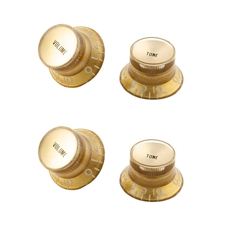 Gibson（ギブソン） Gibson / Top Hat Knobs with Gold Metal Insert (Aged Gold ...