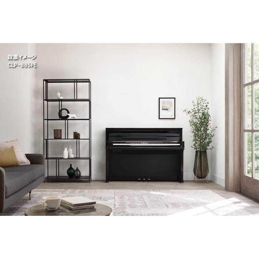 (全国組立設置無料)YAMAHA / CLP-845B ブラックウッド調 電子ピアノ(特典品+ケアSETプレゼント)(代引不可)の画像