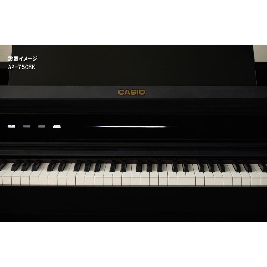 (全国組立設置無料)CASIO / AP-750BK ブラックウッド調 電子ピアノ(特典品+ケアSETプレゼント)(代引不可)(メーカー3年保証)(YRK)(PTNB)の画像