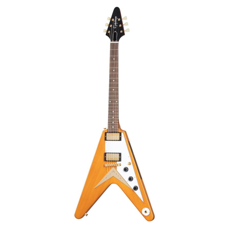 Epiphone / Inspired by Gibson Custom 1958 Korina Flying V (WH PG