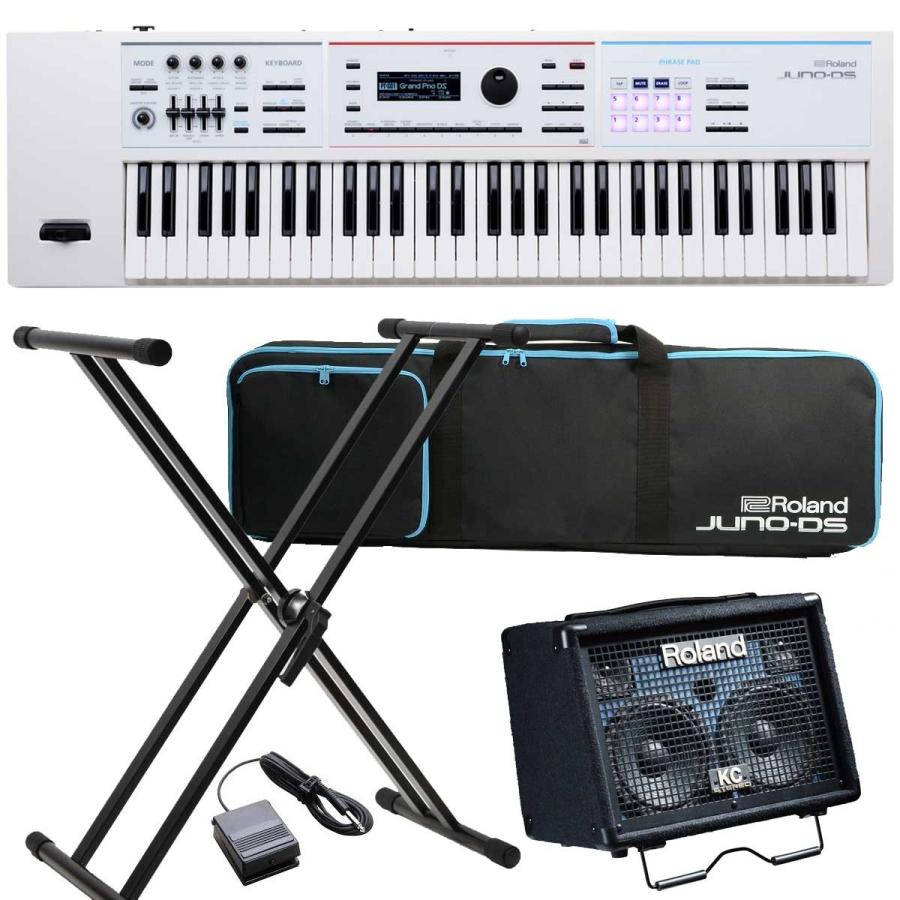 Roland / JUNO-DS61W ホワイト (KC-220アンプセット)(特典
