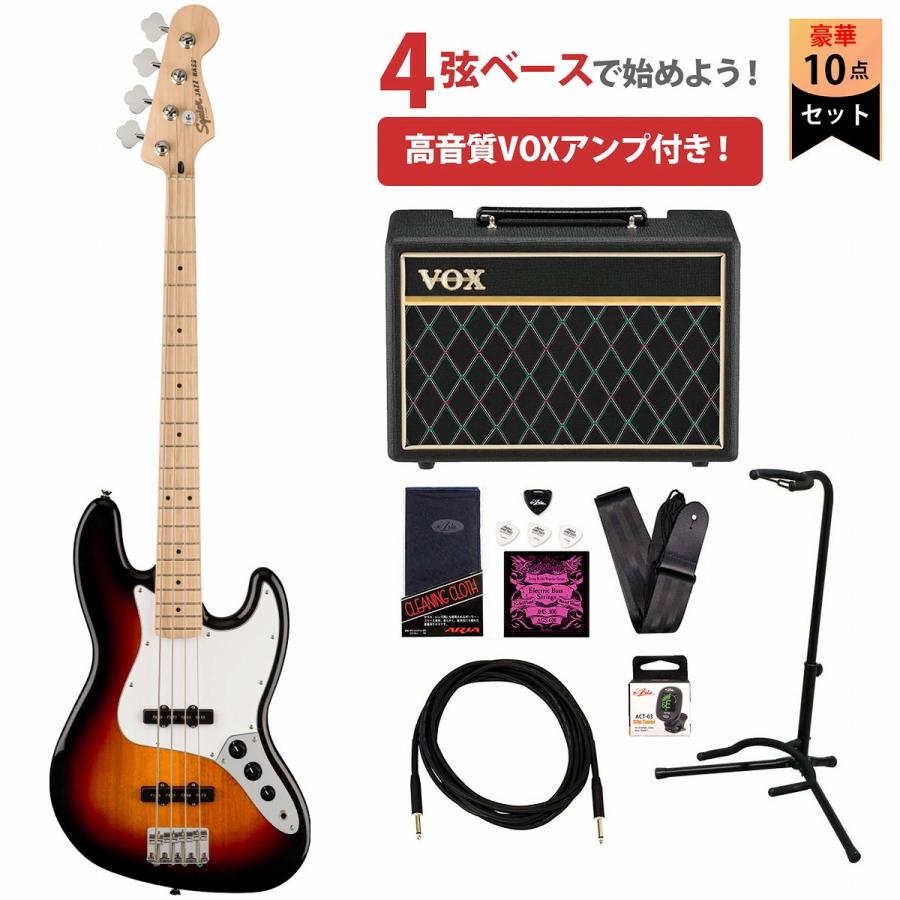 Squier by Fender / Affinity Series Jazz Bass Maple/FB White