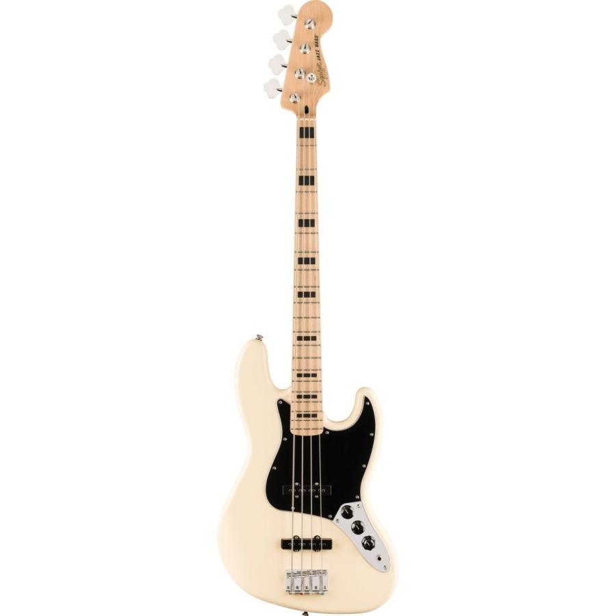 Squier by Fender / Affinity Active Jazz Bass Maple FB Black PG Olympic White VOXヘッドホンアンプ(Amplug Bass 3)付属エレキベース初心者セットR(YRK)_4
