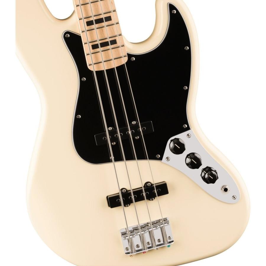 Squier by Fender / Affinity Active Jazz Bass Maple FB Black PG Olympic White VOXヘッドホンアンプ(Amplug Bass 3)付属エレキベース初心者セットR(YRK)_6