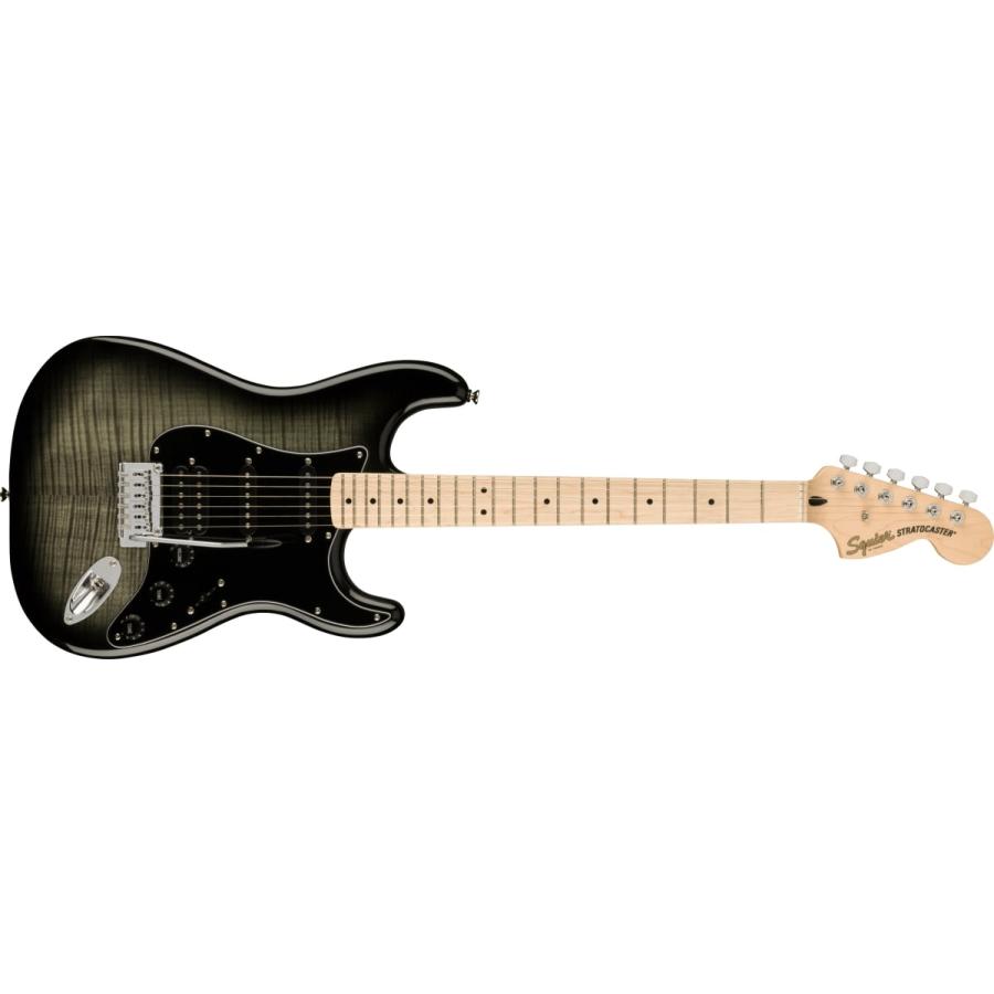 Squier by Fender / Affinity Series Stratocaster FMT HSS Maple FB BK PG Black Burst エレキギター Marshall MG10アンプ付属エレキギター初心者セットR(YRK)の画像