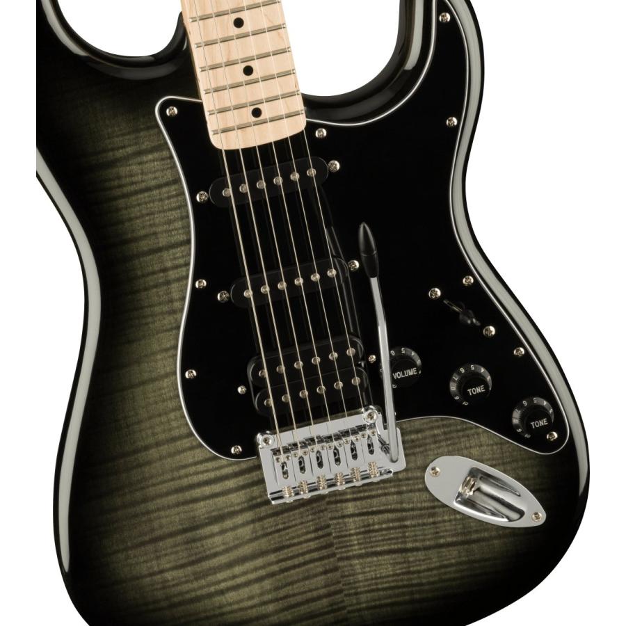 Squier / Affinity Series Stratocaster FMT HSS Maple Fingerboard BlackPickguard BlackBurst  録音＆セッションで上達！Fender Link I/O付き13点セット(YRK)の画像