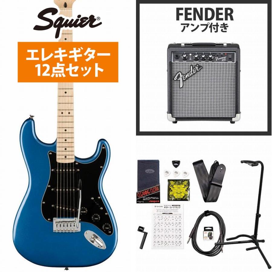 Squier by Fender / Affinity Series Stratocaster Maple/FB Black/PG 
