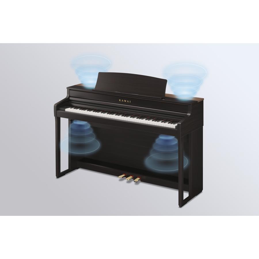 (全国組立設置無料)KAWAI / CA501MW モカウォルナット調 電子ピアノ [防振ピアノマットセット](レッスン+ケアSETプレゼント)(代引不可)の画像