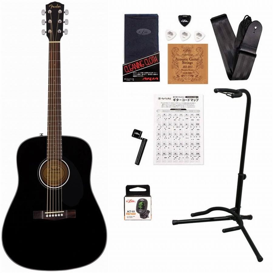 FENDER / CD-60S BLK WNアコギ入門豪華12点初心者セット フェンダー 