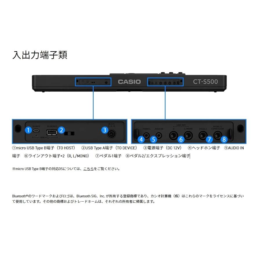 CASIO（カシオ） カシオ / CT-S500(背負えるケース＆ペダルセット