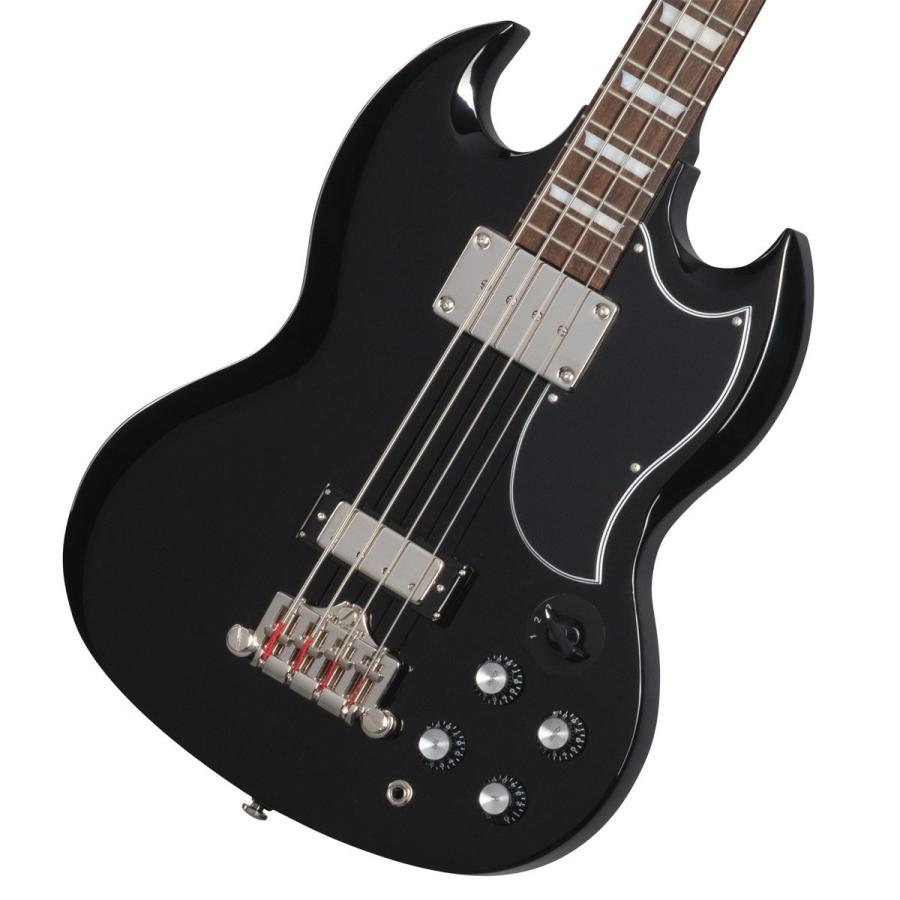 Epiphone EB-O SGベース ブラック Epiphone EB-0 - Ebony | Sweetwater