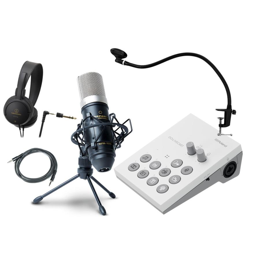 Roland Go Livecast おすすめコンデンサーマイクmpm 1000j 固定型スタンド ヘッドフォン Auxケーブルの高音質配信セット Yrk Webshop 80 Golive Mpm Mds4 イシバシ楽器 通販 Yahoo ショッピング