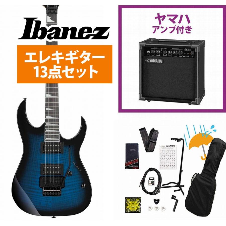 Ibanez GIO Yamaha GA15II シールド ソフトケース等付属 Ibanez（アイバニーズ） Ibanez / Gio GRG320FA-TBS (Transparent Blue