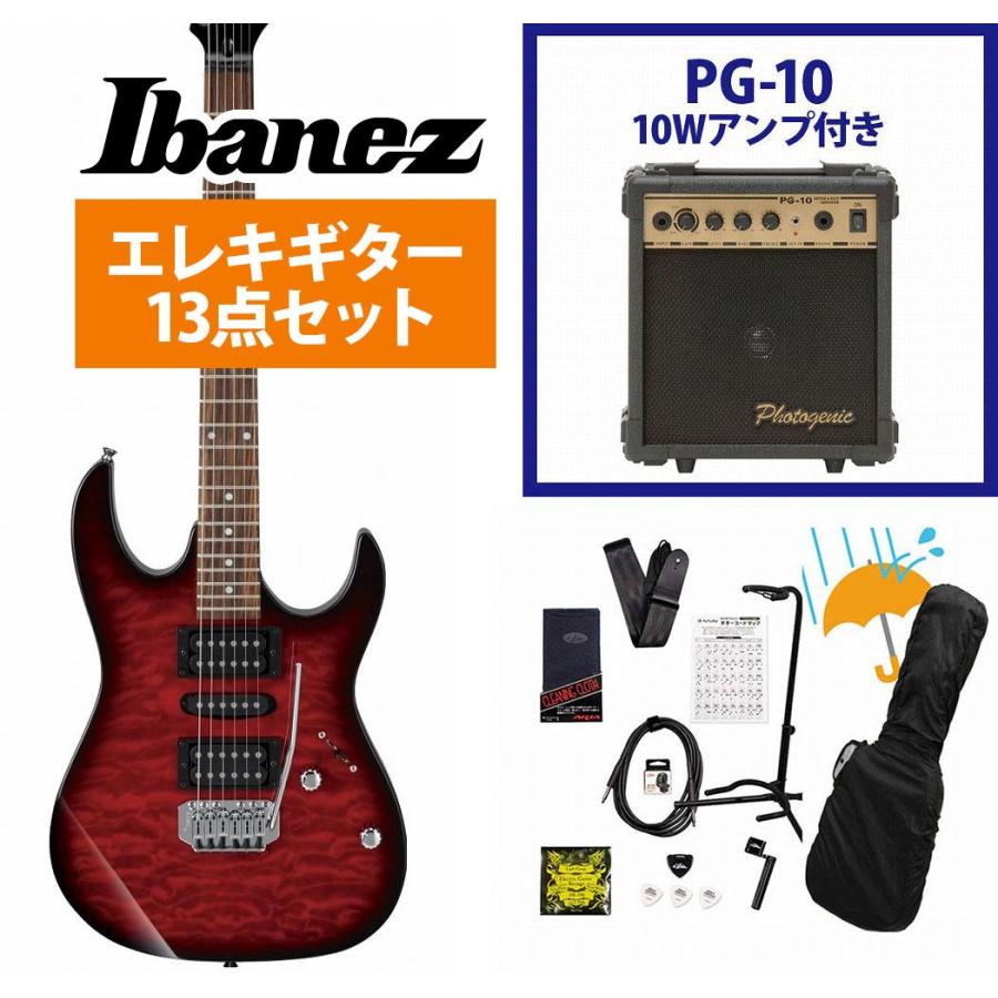 Ibanez（アイバニーズ） Ibanez / GRX70QA-TRB Transparent Red Burst