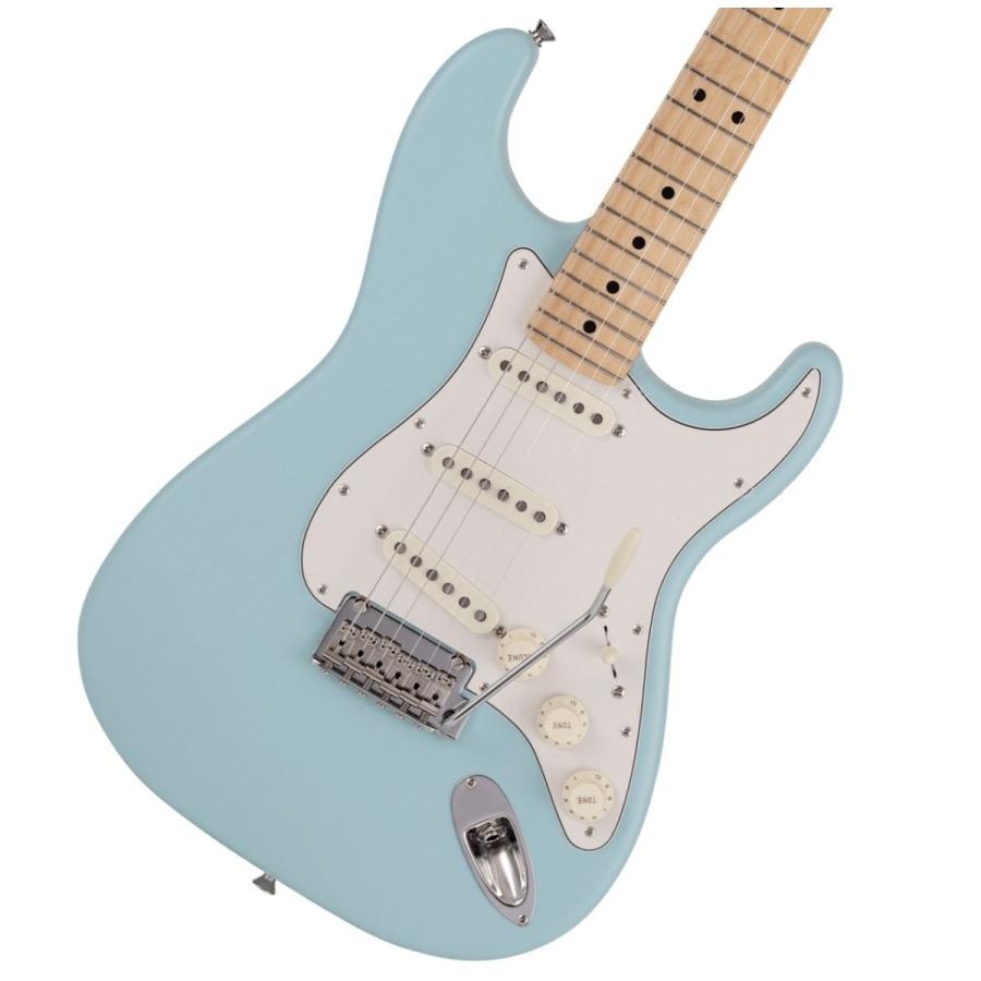 Fender / Made in Japan Junior Collection Stratocaster Maple FB Satin Daphne Blue  BOSS KATANA MINI アンプ付き13点セット！の画像