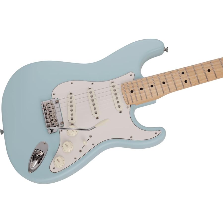 Fender / Made in Japan Junior Collection Stratocaster Maple FB Satin Daphne Blue  BOSS KATANA MINI アンプ付き13点セット！の画像