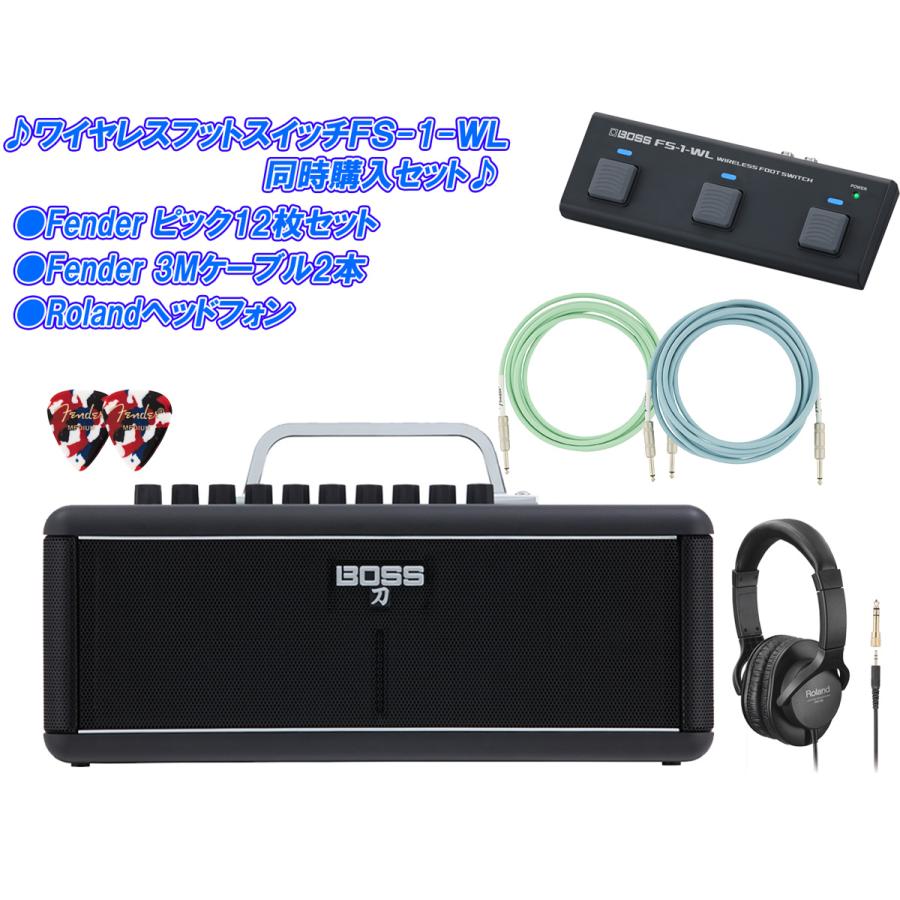 BOSS（楽器、器材） BOSS / KATANA-AIR Guitar Amplifier + FS-1-WL 