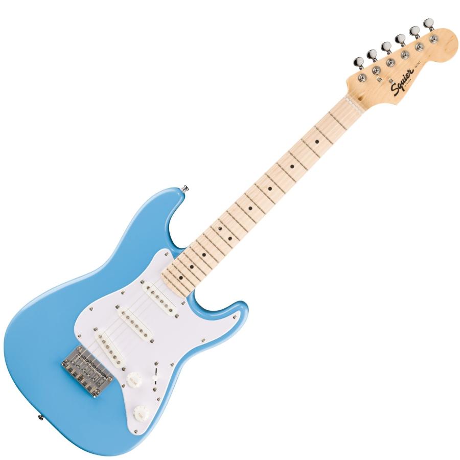 Squier by Fender / Mini Stratocaster Maple FB White Pickguard California Blue(コンパクトエレキギター)BOSS KATANA MINI アンプ付き13点セット！(YRK)の画像
