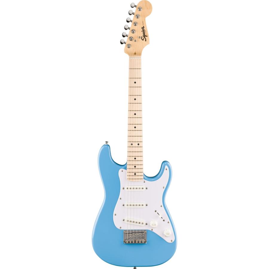 Squier by Fender / Mini Stratocaster Maple FB White Pickguard California Blue(コンパクトエレキギター)BOSS KATANA MINI アンプ付き13点セット！(YRK)の画像