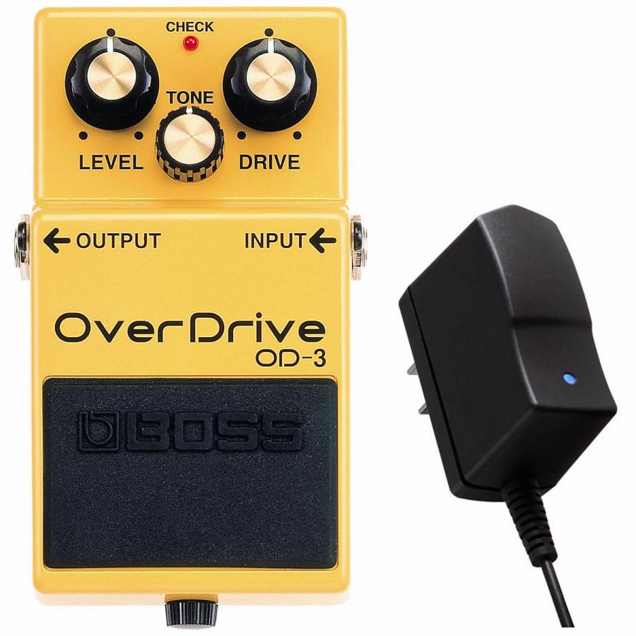 BOSS OverDrive OD-3 ギターエフェクター（純正アダプター付） BOSS（ボス） BOSS / OD-3 Over Drive(純正ACアダプター同時購入セット