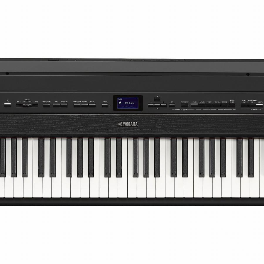 YAMAHA ヤマハ / P-525B [専用スタンド+ペダルユニット ヘッドホン(HPH-50) 高低自在椅子セット] 電子ピアノ (お手入れセットプレゼント)(お取り寄せ商品)の画像