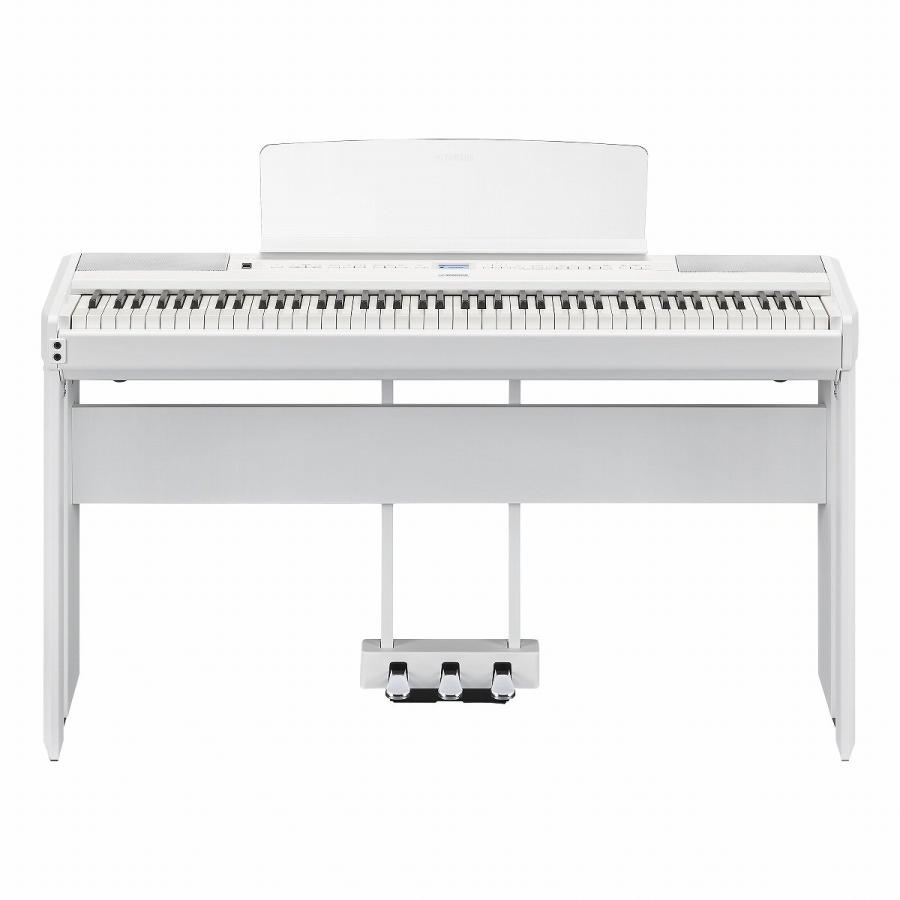 YAMAHA ヤマハ / P-525WH [専用スタンド+ペダルユニット ヘッドホン(HPH-50) 高低自在椅子セット] 電子ピアノ (お手入れセットプレゼント)(お取り寄せ商品)の画像