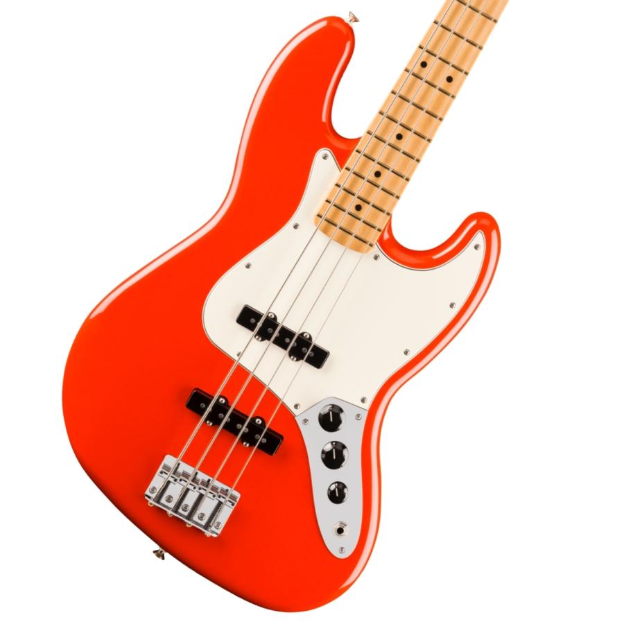 エレキベース　(小型ボディ) レッドカラー Fender / Player II Jazz Bass Maple FB Coral Red VOXヘッドホン