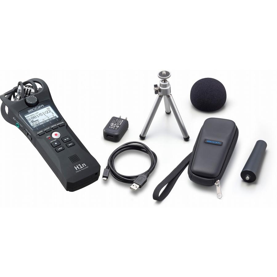 Zoom H1n ポータブルレコーダー APH-1n アクセサリーパック付 Amazon | ZOOM（ズーム） ハンディレコーダー H1n + アクセサリー