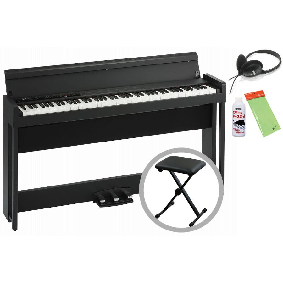 予約注文 納期目安 9月下旬頃 Korg C1 Air Bk ブラック 椅子セット デジタル ピアノ 代引不可 お手入れセットプレゼント Meinte2 Set