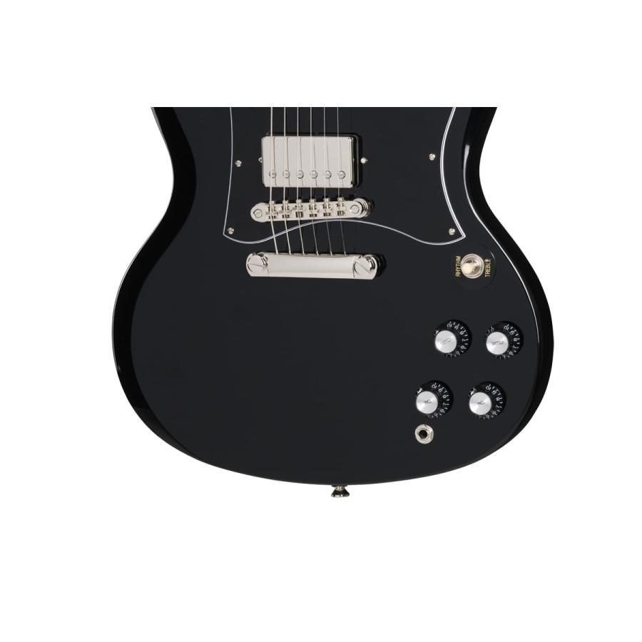 / Inspired by Gibson SG Standard Ebony エピフォン 【Olympia】 GP-1アンプ付属エレキギター初心者セットR(YRK)