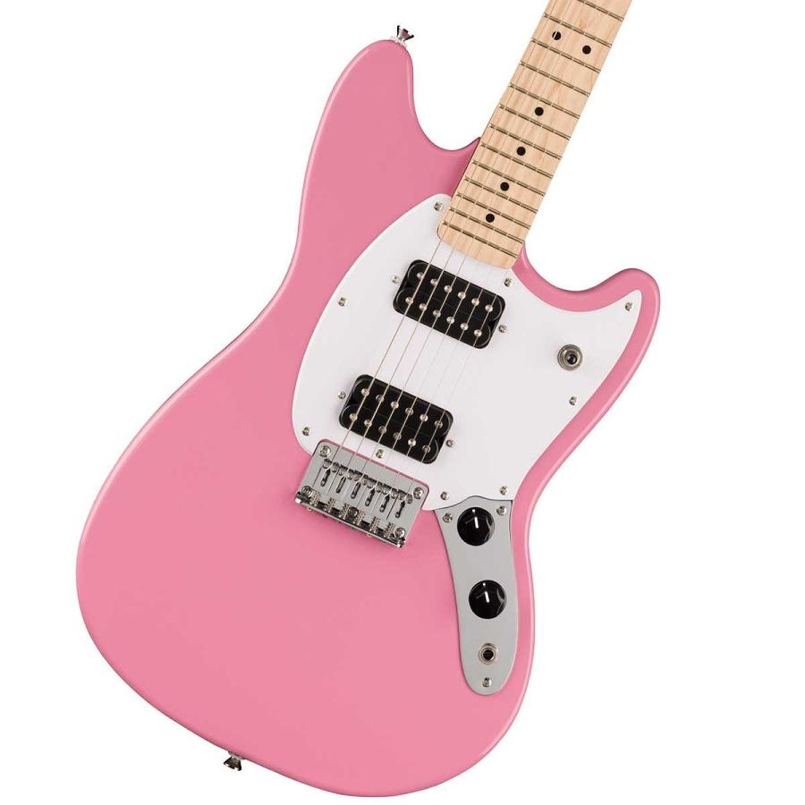 Squier by Fender / Sonic Mustang HH Maple Fingerboard White Pickguard Flash Pink MarshallMG10アンプ付属エレキギター初心者セット｜ishibashi｜04