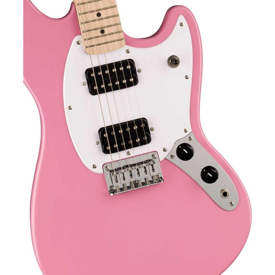 Squier by Fender / Sonic Mustang HH Maple Fingerboard White Pickguard Flash Pink MarshallMG10アンプ付属エレキギター初心者セット｜ishibashi｜08
