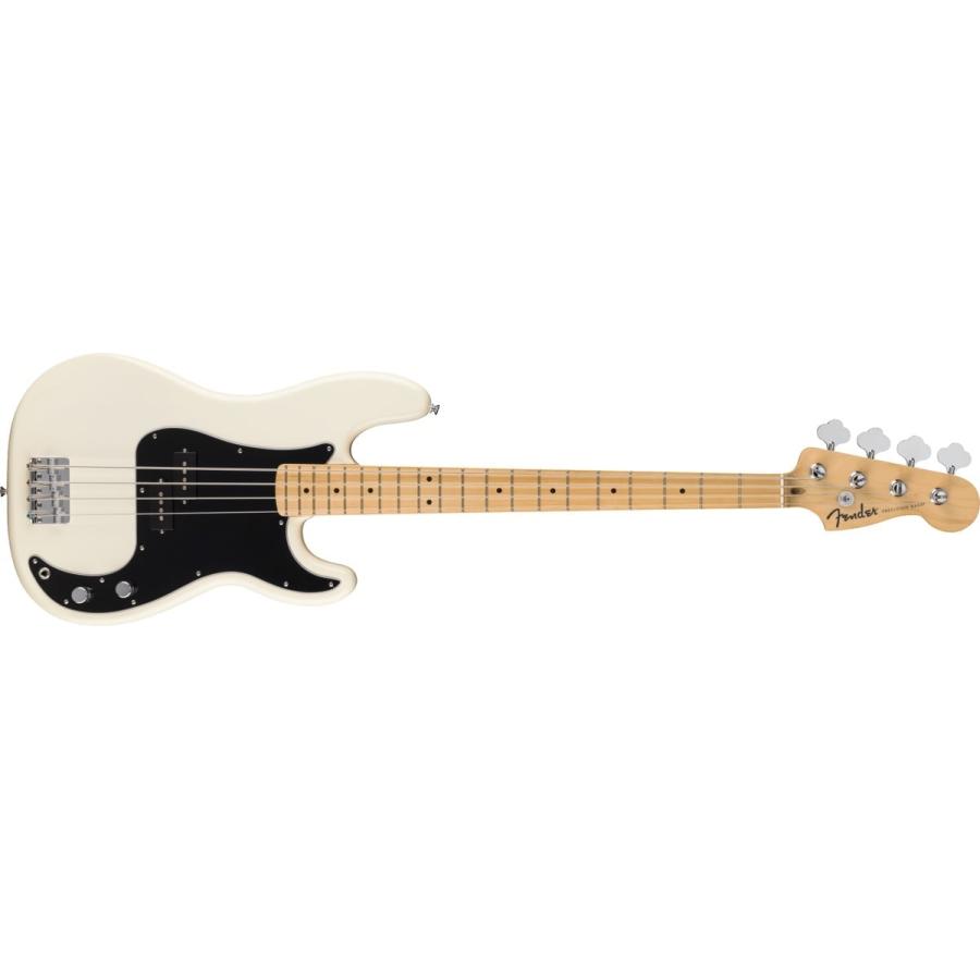 Fender / Standard Precision Bass Maple Fingerboard Black Pickguard Olympic White VOXヘッドホンアンプ(AP3-BA)付属エレキベース初心者セットR(YRK)_4