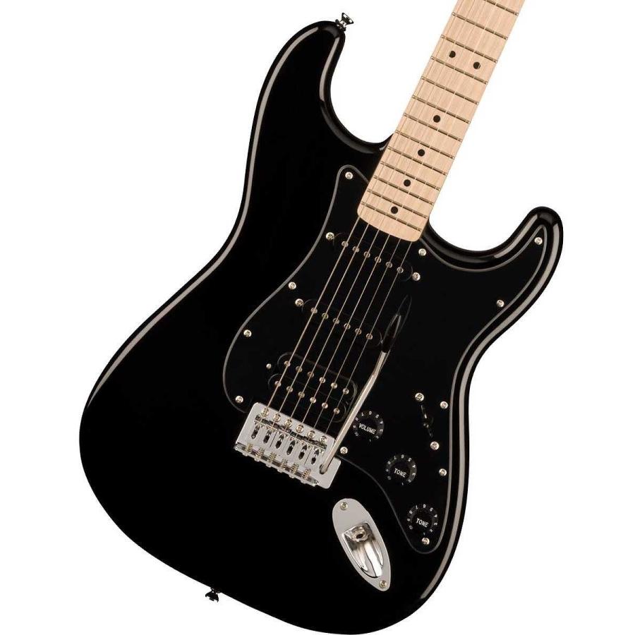 Squier by Fender / Sonic Stratocaster HSS Maple FB BK PG Black PG-10アンプ付属エレキギター初心者セットR(YRK)の画像
