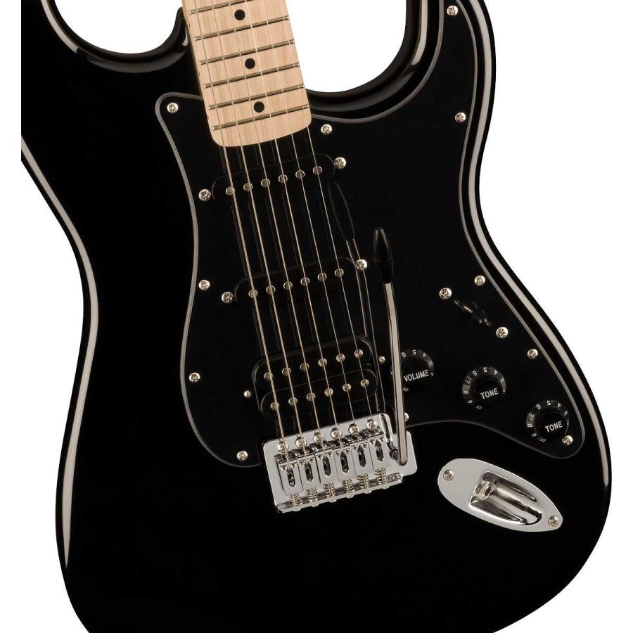 Squier by Fender / Sonic Stratocaster HSS Maple FB BK PG Black PG-10アンプ付属エレキギター初心者セットR(YRK)の画像