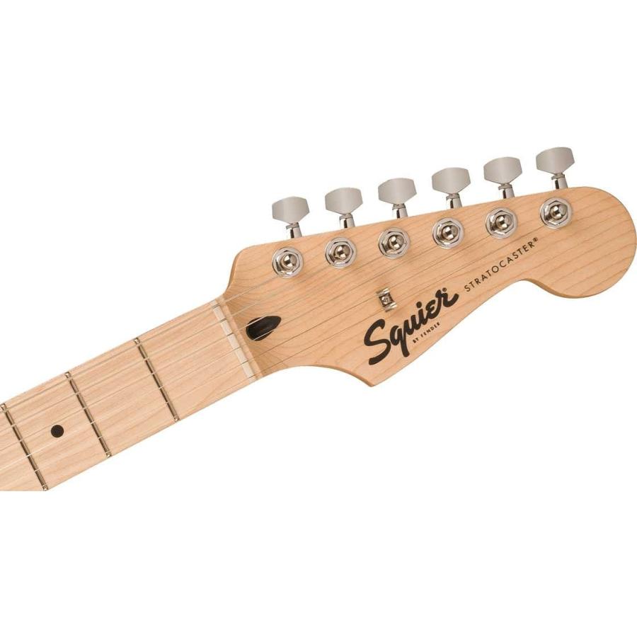 Squier by Fender / Sonic Stratocaster HSS Maple FB BK PG Black PG-10アンプ付属エレキギター初心者セットR(YRK)の画像