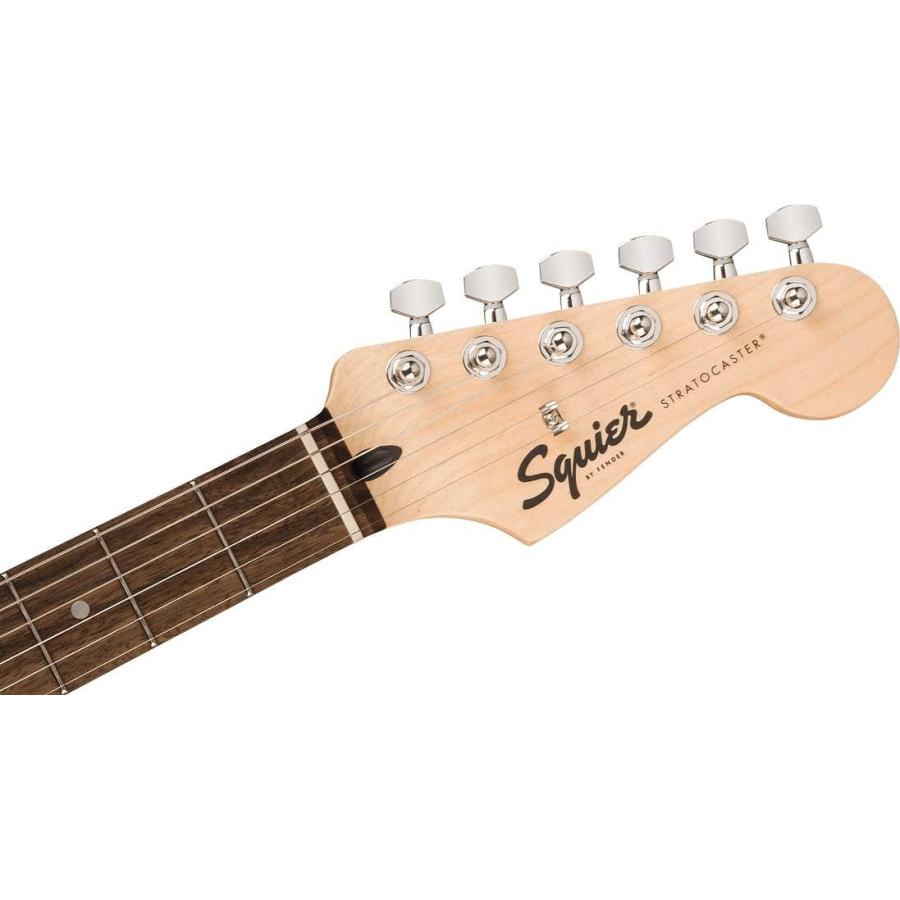 Squier by Fender / Sonic Stratocaster HT H Laurel FB BK PG Black YAMAHA GA15IIアンプ付属初心者セットR(YRK)_7