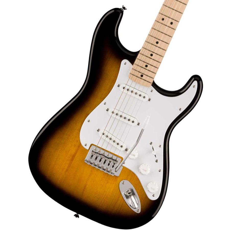 Squier by Fender / Sonic Stratocaster Maple FB WH PG 2-Color Sunburst PG-10アンプ付属エレキギター初心者セットR(YRK)の画像