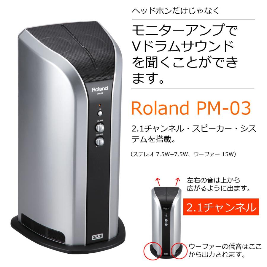 ローランド（Roland） Roland / TD-07DMK 純正DAP-3XとPM-03モニターの