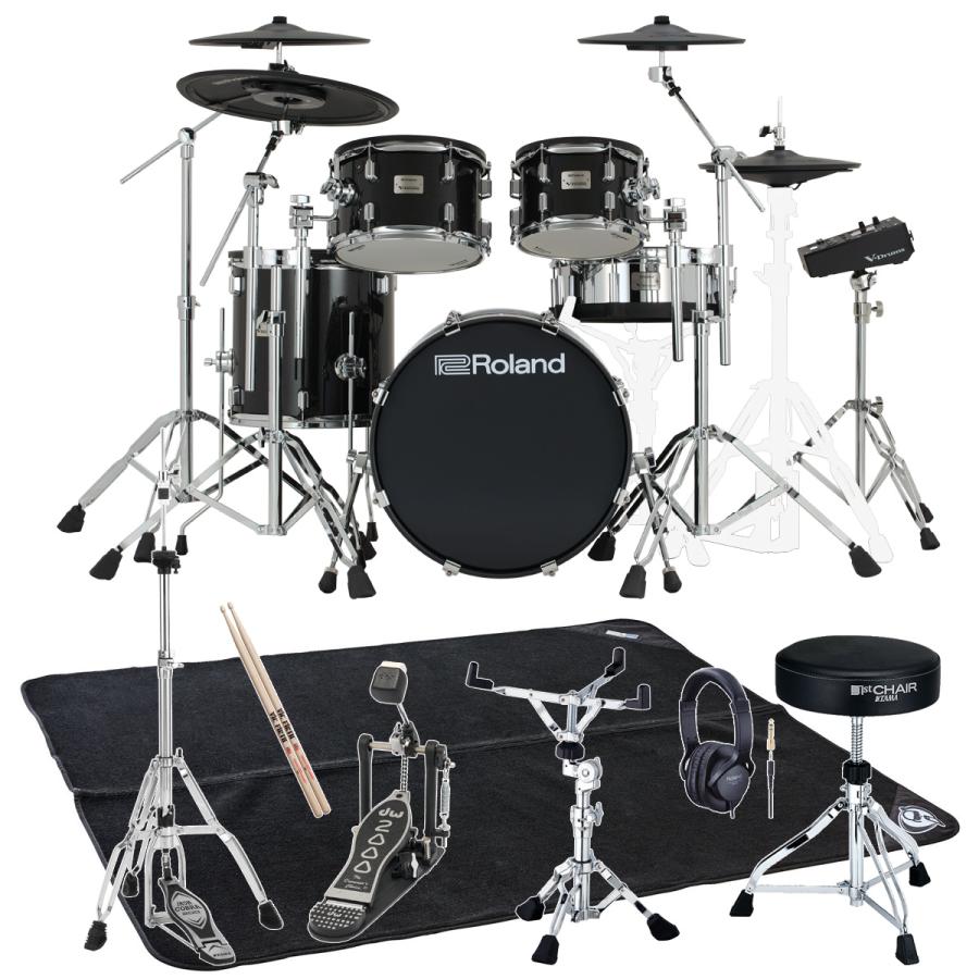 Roland / VAD516 DWキックペダルとTAMA 1st Chairを採用したフルセット