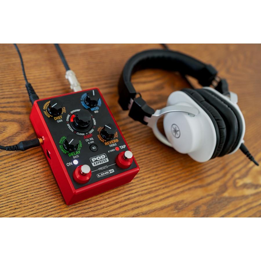 LINE6／POD EXPRESS／ギターマルチエフェクター Line6 POD Express Black マルチエフェクター〈ラインシックス