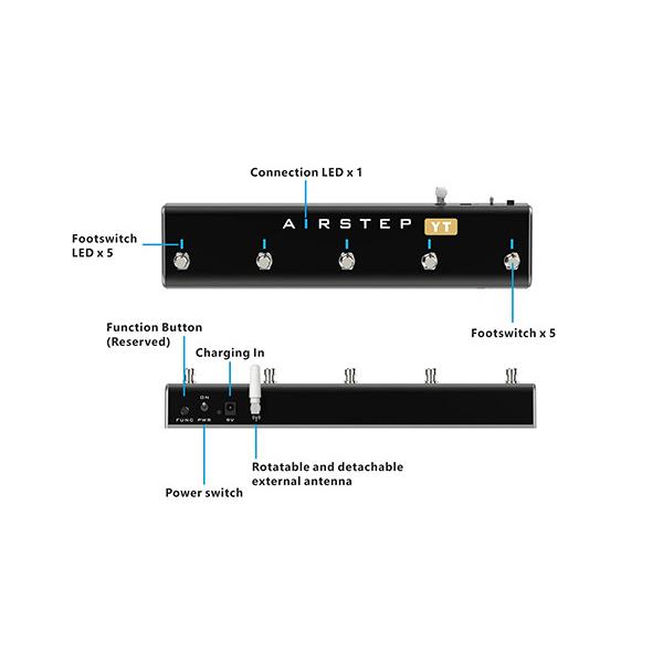 XSONIC / AIRSTEP YT Edition THR-II Amp Wireless Footswitch THR