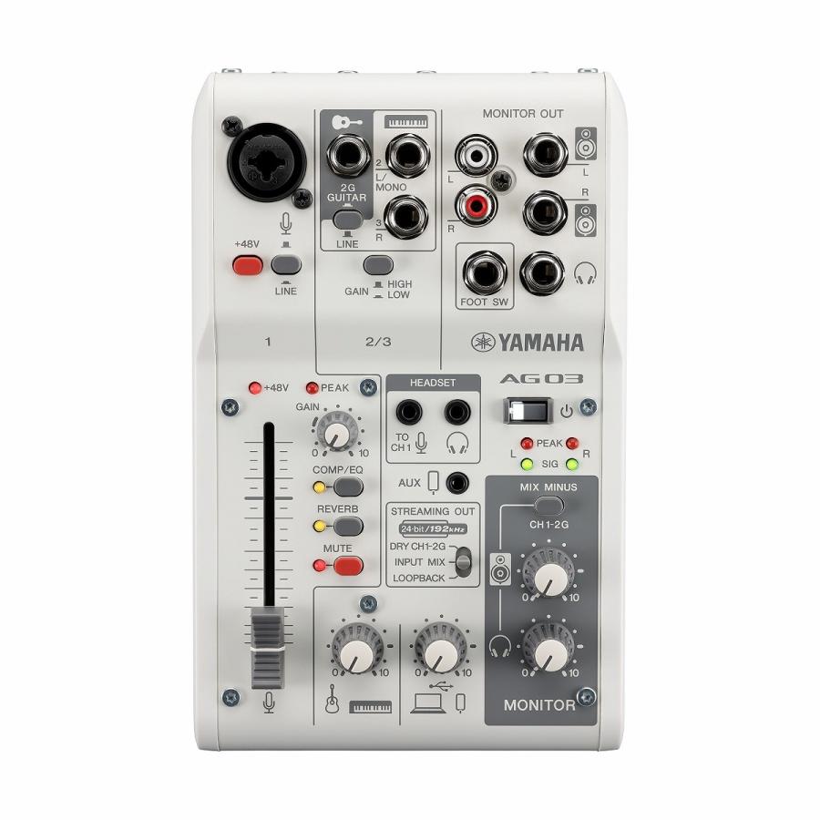 YAMAHA ヤマハ / AG03MK2 W (ホワイト) ライブストリーミングミキサーの画像