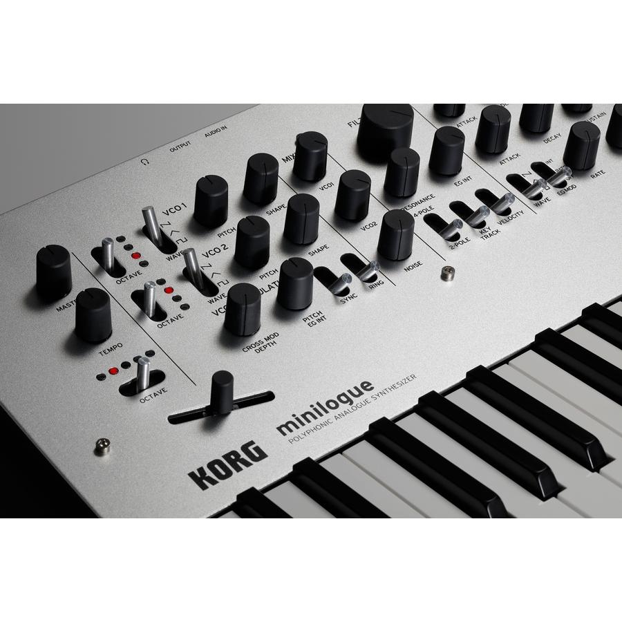 KORG minilogue ポリフォニックアナログシンセサイザー 37鍵 Amazon | KORG 4ボイス ポリフォニック アナログ シンセサイザー